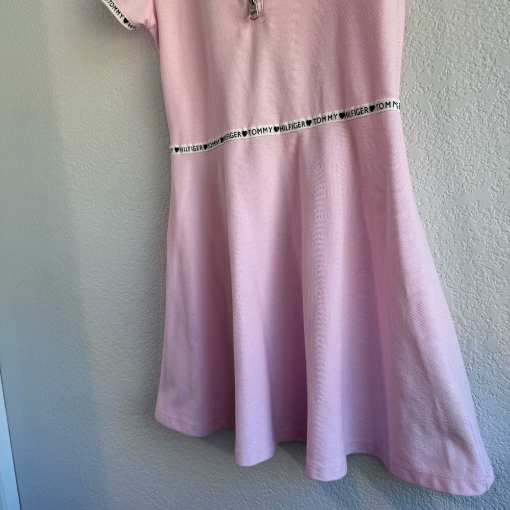 Tommy Hilfiger Light Pink Short Sleeve Polo Dress. Size Kid’s 7. - Picture 7 of 13